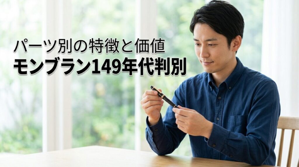 モンブラン149ヴィンテージの年代判別の正解！パーツごとの特徴と価値を見極める
