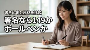 署名用ならモンブラン149かボールペンか？書き心地や風格を比較して違いを検証