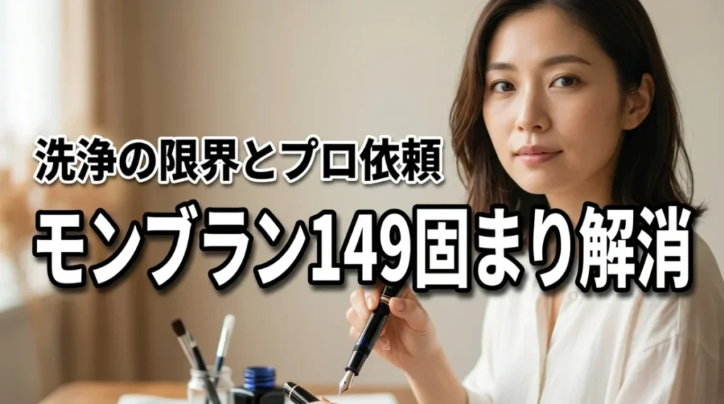モンブラン149のインク固まったを解消！自分で洗浄する限界とプロ依頼の見極め方