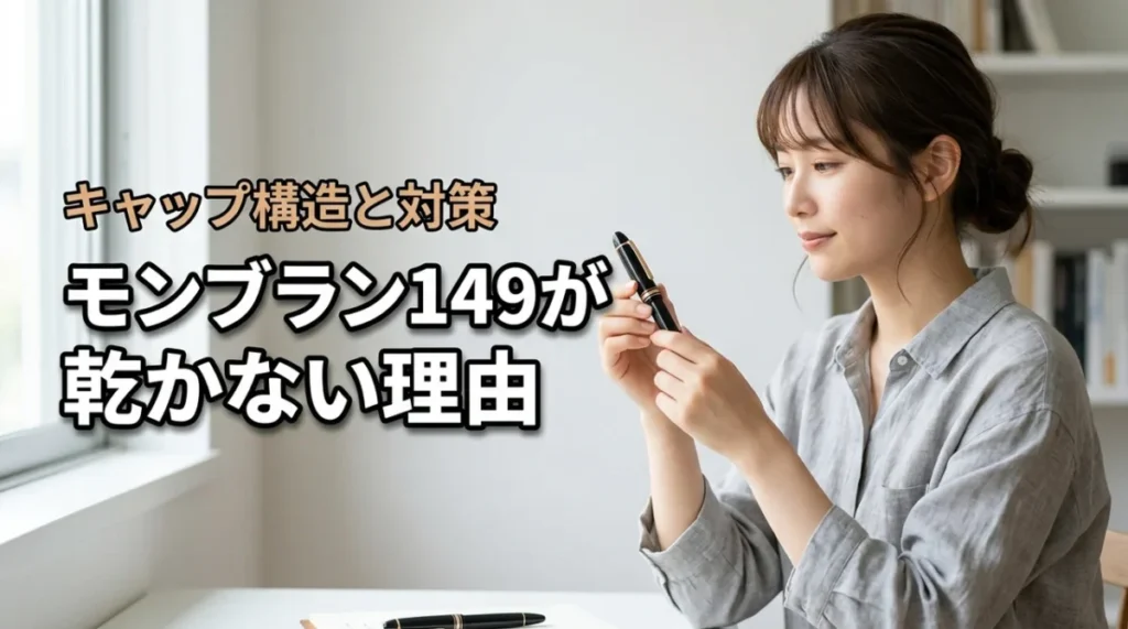 モンブラン149が乾燥しにくい理由とは？キャップ構造と正しい対策で万年筆を守る方法