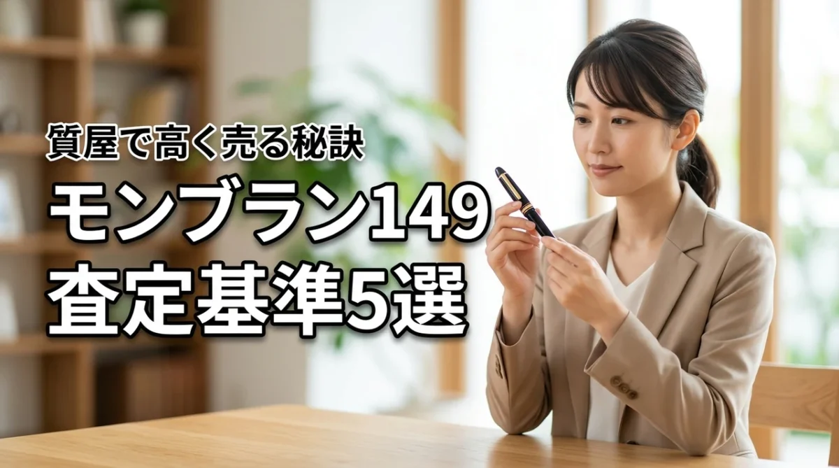 モンブラン149を質屋で高く売る査定基準5選！買取相場と高額査定の秘訣
