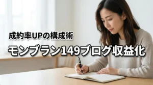 モンブラン149ブログ収益化は記事構成で決まる！成約率を高めるテンプレート公開