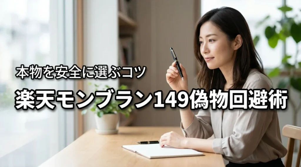 楽天でモンブラン149の偽物を掴まないためには？プロが教える安全な避け方
