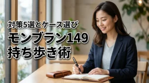 モンブラン149の持ち歩きで壊れる不安を解消する5つの対策とペンケース選び