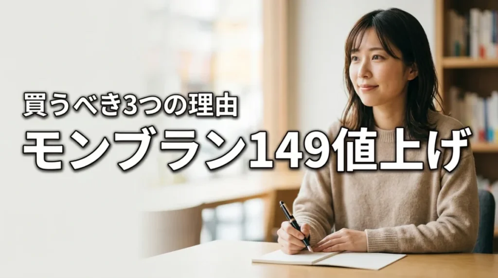 モンブラン149が世界情勢で値上げ！ニュースの真相と今買うべき3つの理由