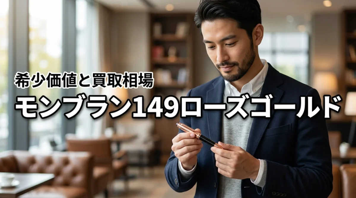 モンブラン149ローズゴールドの希少価値は本物？買取相場と値上がり可能性を解説