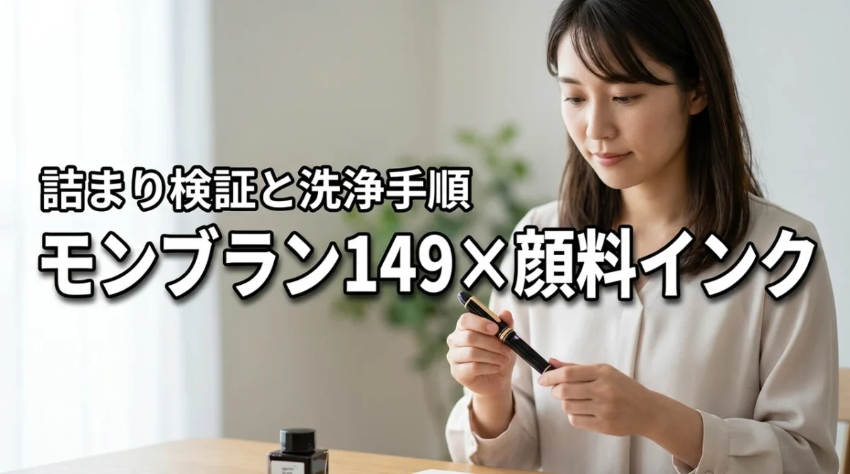 モンブラン149の顔料インク詰まり危険性を徹底検証！安全な使い方と洗浄ガイド