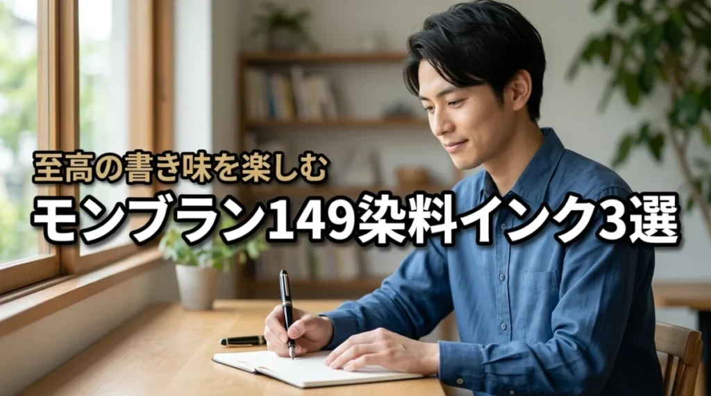 モンブラン149に合う染料インクおすすめ3選!書き味を極める選び方