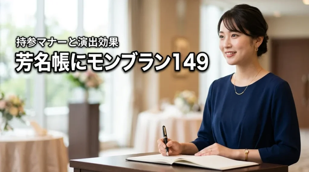結婚式の芳名帳にモンブラン149を持参しても大丈夫?マナーと演出効果を解説