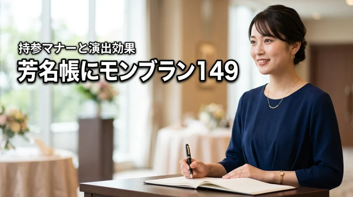 結婚式の芳名帳にモンブラン149を持参しても大丈夫？マナーと演出効果を解説