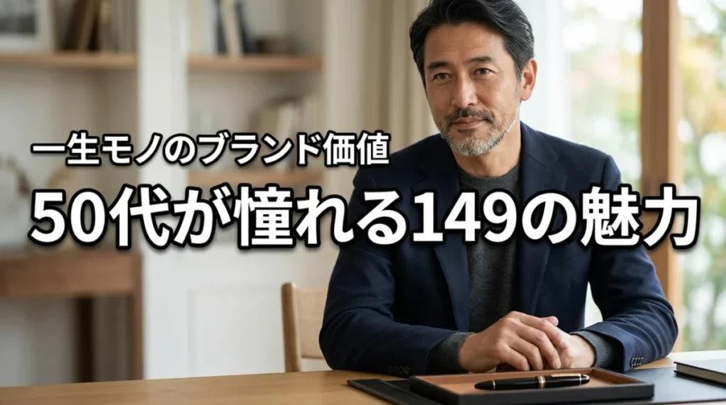 50代男性が憧れるモンブラン149のブランド価値と5つの魅力を徹底紹介