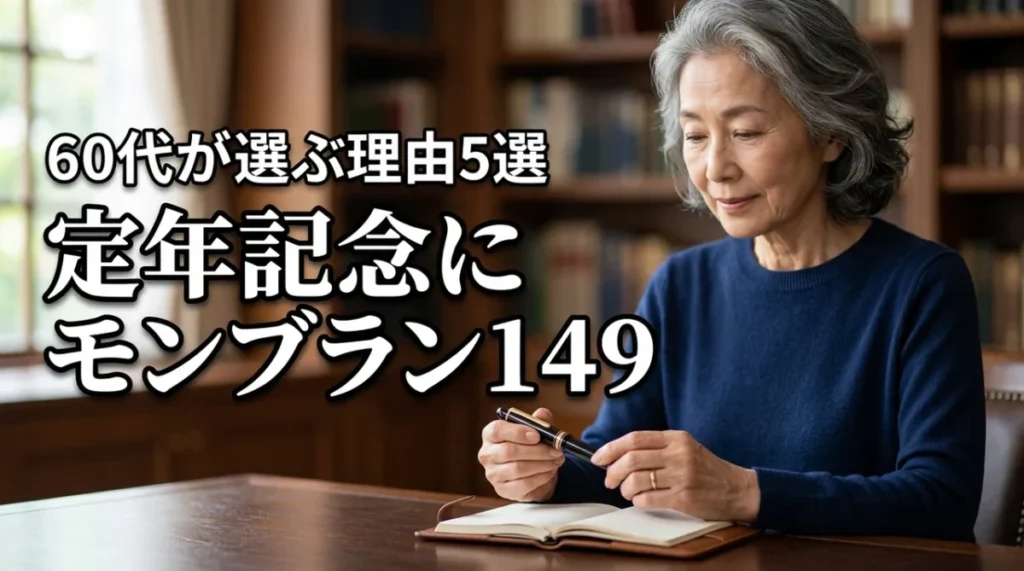 定年記念にモンブラン149を選ぶ5つの理由|60代からの所有価値を徹底解説