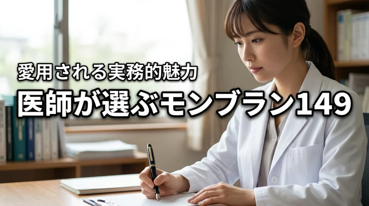 なぜ医師はモンブラン149を選ぶのか？愛用されている理由とその実務的な魅力