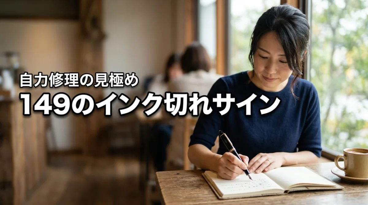 モンブラン149のインク切れサインは自分で直せる？限界とプロ修理の見極め方