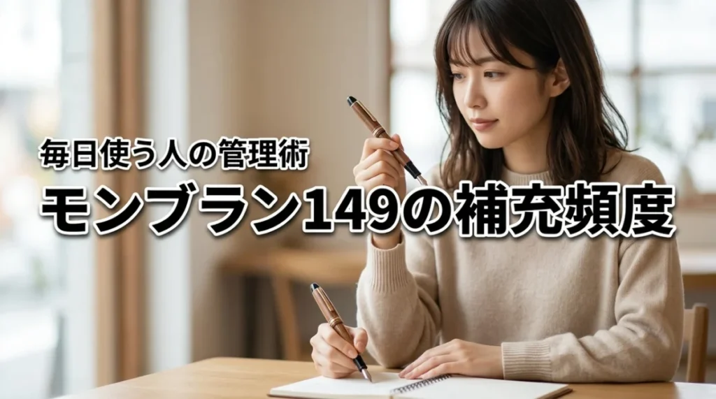 モンブラン149を毎日使うと補充頻度は?インク切れを防ぐ管理術と正しい手順