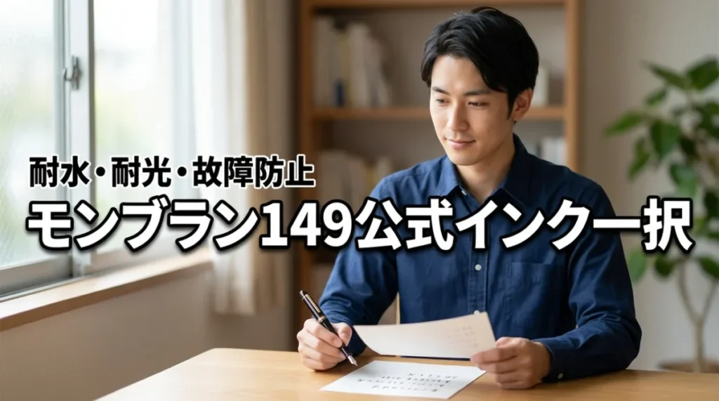 モンブラン149は公式パーマネントインク一択!耐水・耐光性と故障防止の正解