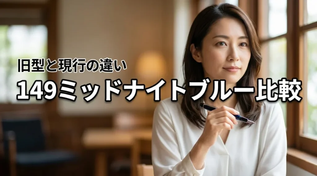 モンブラン149のミッドナイトブルー旧型は買い?現行との比較でわかる本当の価値