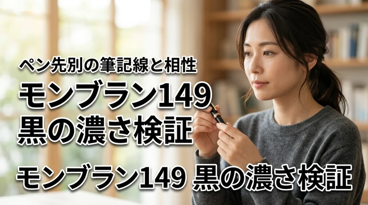 モンブラン149のブラックインク濃さを徹底検証!ペン先別の筆記線と相性を解説