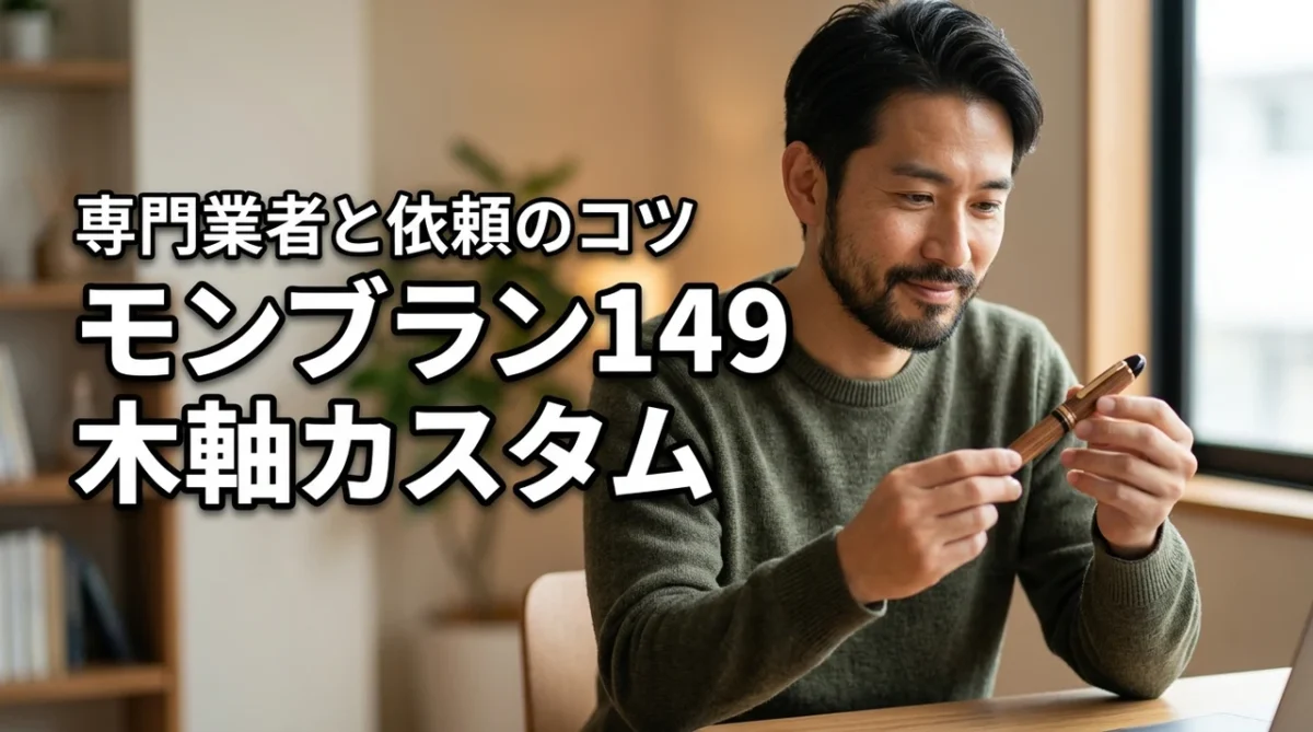 モンブラン149の木軸カスタムパーツはどこで買う？専門業者と失敗しない依頼方法