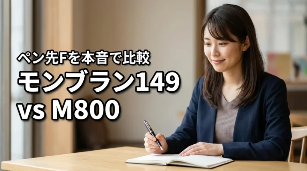 モンブラン149 ペン先 F vs ペリカン M800、あなたに合うのはどっち?本音で比較