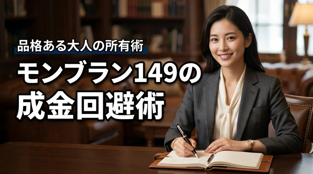 モンブラン149の成金イメージを回避するには?大人の所有術を解説