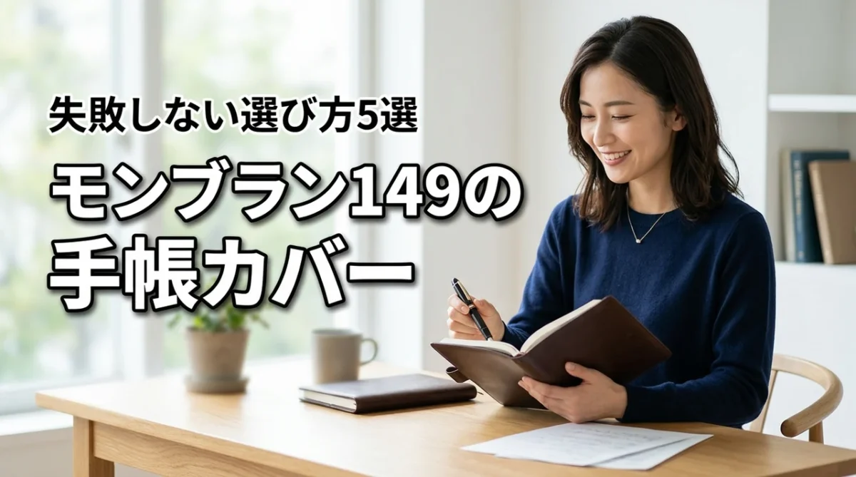 モンブラン149が収まる手帳カバーの適合サイズとは?失敗しない選び方5選