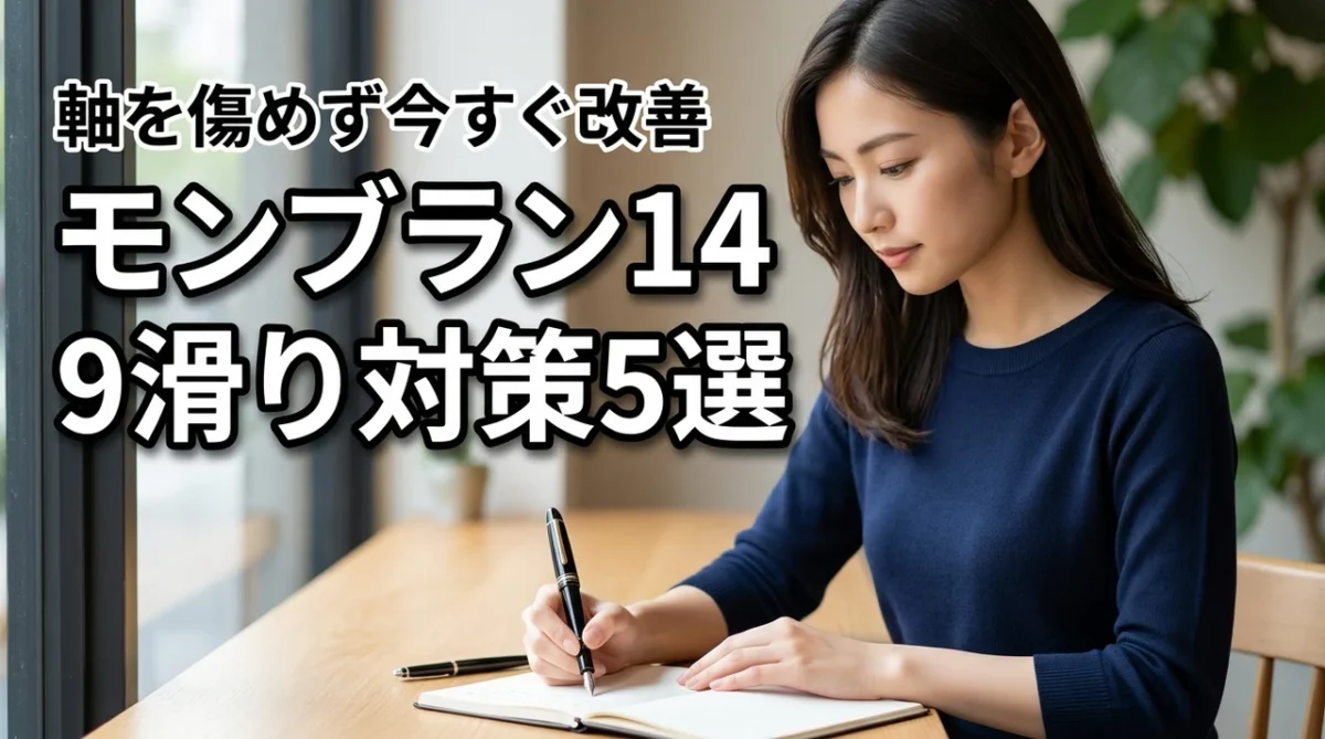 モンブラン149のグリップが滑る原因と今すぐできる対策5選！軸は傷めずに解決