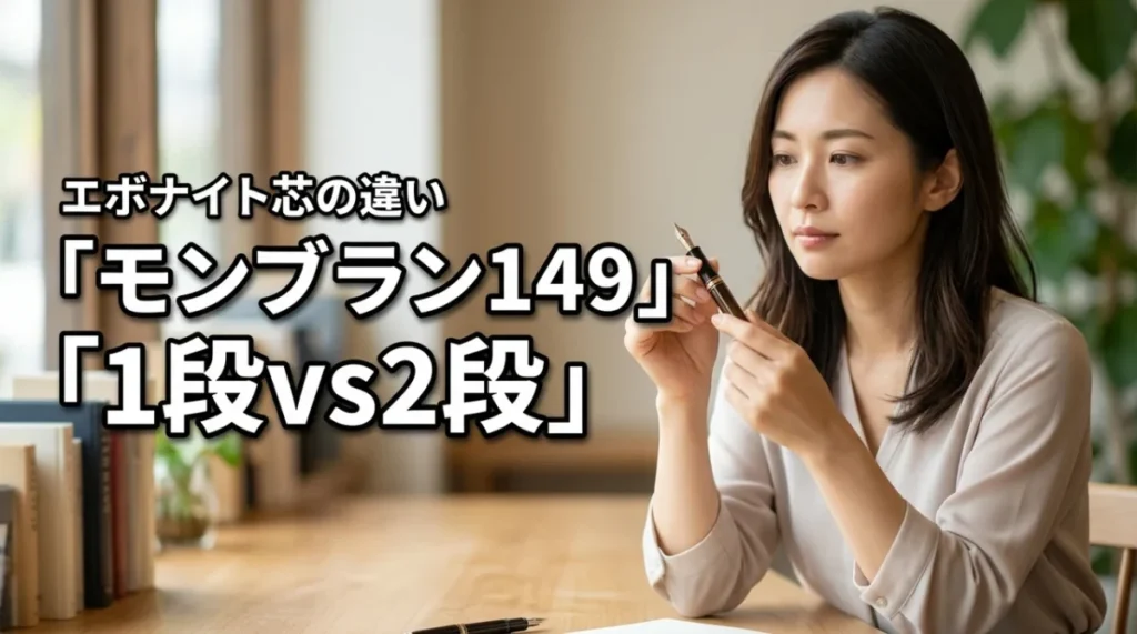 モンブラン 149 1段エボナイトと2段の違いを徹底比較!ヴィンテージ選びで後悔しないために