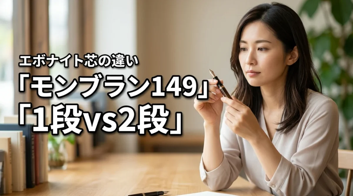 モンブラン 149 1段エボナイトと2段の違いを徹底比較！ヴィンテージ選びで後悔しないために