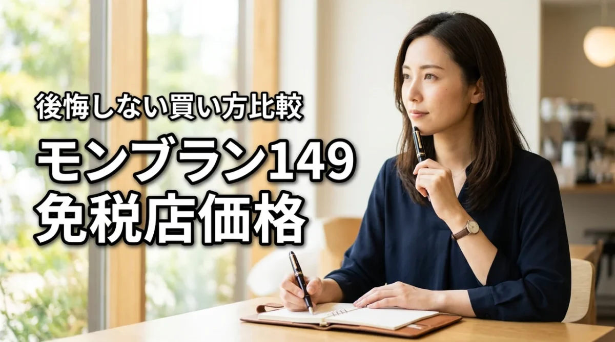 モンブラン149は免税店でいくら？2026年価格と後悔しない買い方を徹底比較