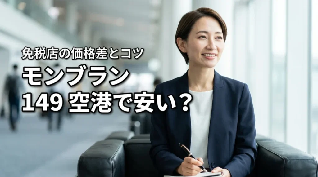 モンブラン 149は空港免税店で割引になる？価格差と購入のコツを解説