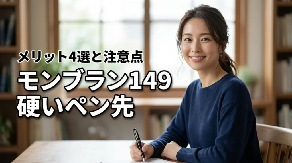 モンブラン149の硬いペン先が選ばれる4つのメリットと注意点
