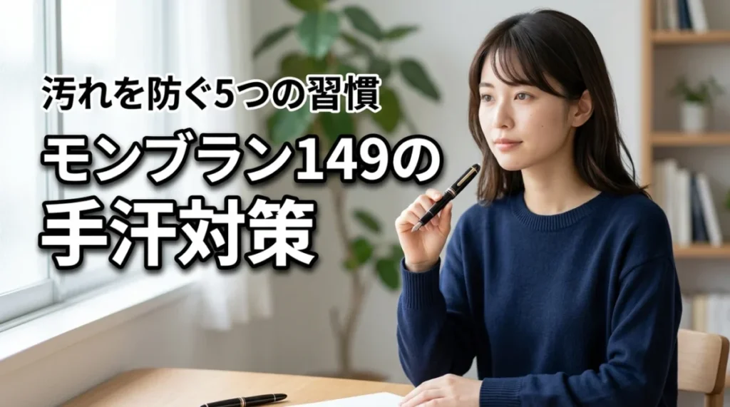 モンブラン149の手汗と軸の汚れを防止する5つの習慣｜美観を守る実践法