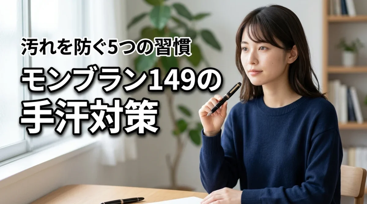 モンブラン149の手汗と軸の汚れを防止する5つの習慣|美観を守る実践法